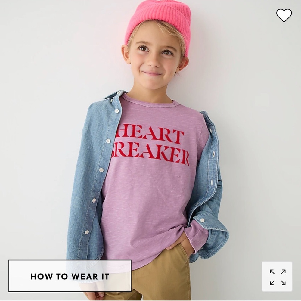 J Crew EUC Heart Breaker tee